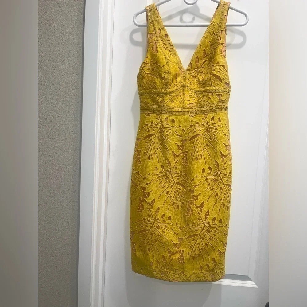 Anthropologie Maeve Gardenia Lace column dress - Picture 2 of 5